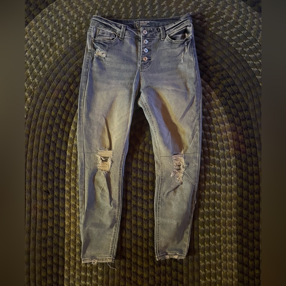 NOBO Boyfriend Jeans with Distressed Style